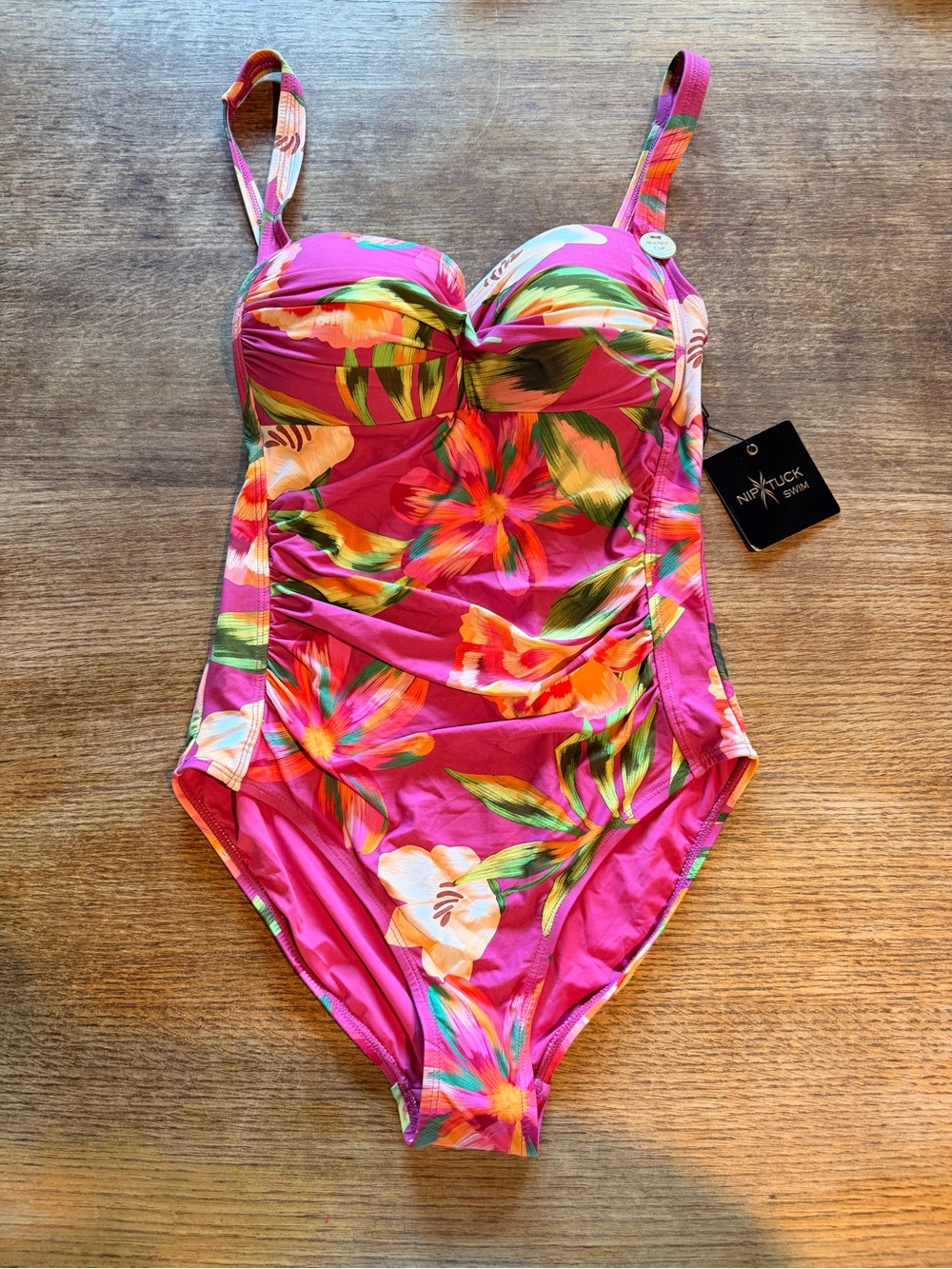Nip/Tuck Pink Floral One-Piece Swimsuit